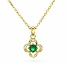 Prins & Prinsesse - Smykke i sølv med grønn zirkonia thumbnail