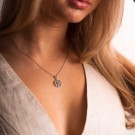 Pan Jewelry - Livets Tre Smykke i sølv med hvite zirkonia thumbnail