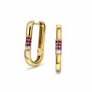 Pan Jewelry - Øreringer i forgylt sølv med zirkonia thumbnail
