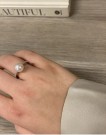 Strømmen Trend - Ring i hvitt gull med ferskvannsperle og dia 0,15ct thumbnail