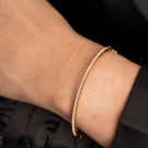 Pan Jewelry - Armring i forgylt sølv med zirkonia thumbnail