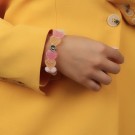 Snö of Sweden - Sugar Hearts Elastisk Armbånd, Mix Peach thumbnail