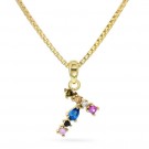 Pan Jewelry - Bokstavsmykke med zirkonia thumbnail