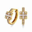 Pan Jewelry - Øredobber i forgylt sølv med zirkonia thumbnail