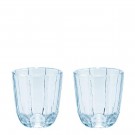 Holmegaard - Lily Vannglass 2 stk, Blue Iris thumbnail