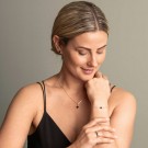 Pan Jewelry - Kløver Armbånd i sølv med sort sten thumbnail