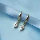 Prins & Prinsesse - Øreringer i sølv med hvit zirkonia thumbnail