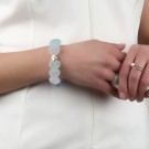 Snö of Sweden - Sugar Hearts Elastisk Armbånd, Mix Light Blue thumbnail