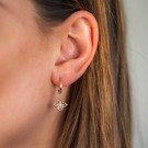 Pan Jewelry - Øreringer i gull med zirkonia thumbnail