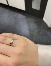 Strømmen Trend - Ring i hvitt og gult gull m/dia 0,06ct thumbnail