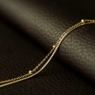 Pan Jewelry - Ankelkjede i forgylt sølv, 20cm thumbnail