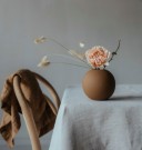 Cooee Design - Ball vase 10cm, Coconut thumbnail