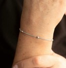 Pan Jewelry - Armbånd i rhodinert sølv med kuler thumbnail