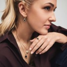 Pan Jewelry - Kløver Smykke i forgylt sølv med perlemor thumbnail