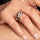 Pan Jewelry - Ring i sølv bølge thumbnail