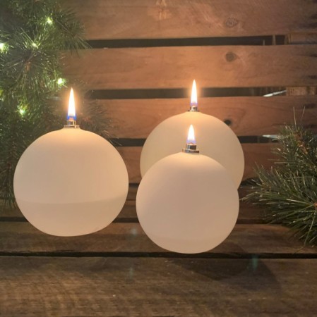Peri Design - Oljelampe Ball Frosted, Small
