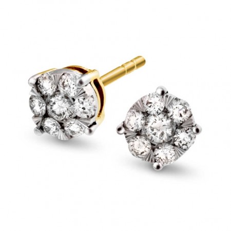 Pan Jewelry - Øredobber i gull med diamanter 0,25ct WP