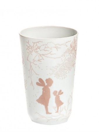 Wik & Walsøe - Alv Vase 20cm, Rosa/Champagne
