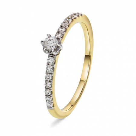 Pan Jewelry - Ring i gull med diamanter 0,25 ct WP