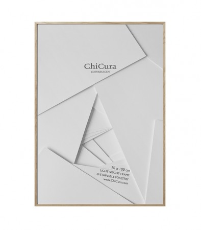 ChiCura - Ramme 70x100cm m/Glass, Eik