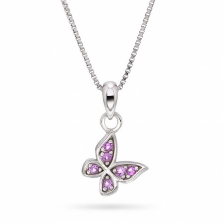 Prins & Prinsesse - Smykke i sølv med sommerfugl og zirkonia