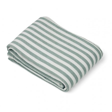 Liewood - Macy Strandhåndkle 160x100cm, Stripe Peppermint/White