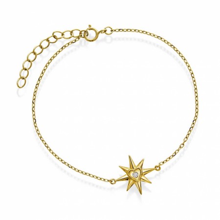Pan Jewelry - Armbånd i forgylt sølv med stjerne
