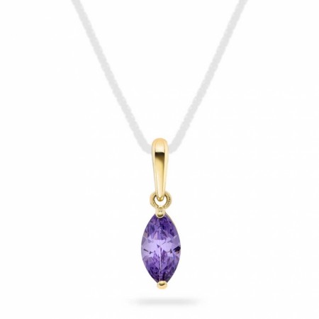 Pan Jewelry - Smykke i gull med lilla zirkonia