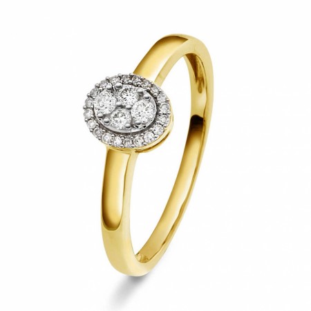 Pan Jewelry - Ring i gull med diamanter 0,15ct WP