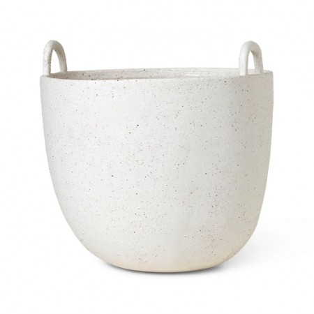 Ferm Living - Speckle Pot Large, Off White
