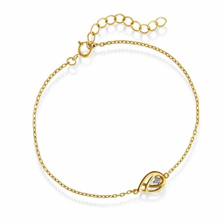 Pan Jewelry - Armbånd i forgylt sølv med zirkonia