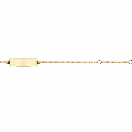 Prins & Prinsesse - ID-armbånd i gull med graveringsplate