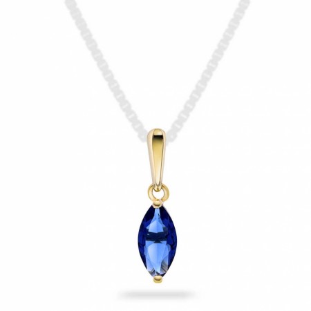 Pan Jewelry - Smykke i gull med blå zirkonia