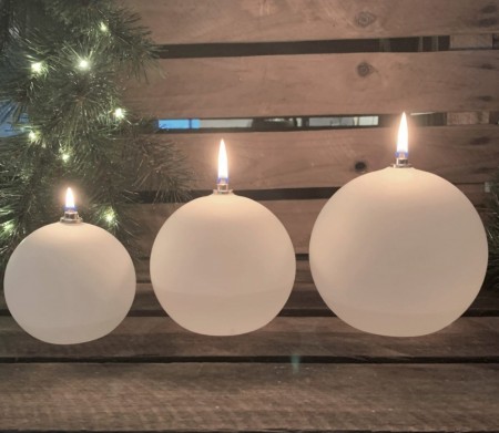 Peri Design - Oljelampe Ball Frosted, Medium