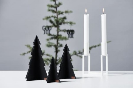 Felius Design - Juletrær, sett med 3 stk, Svart