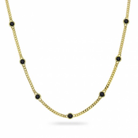 Pan Jewelry - Smykke i forgylt sølv med svart zirkonia