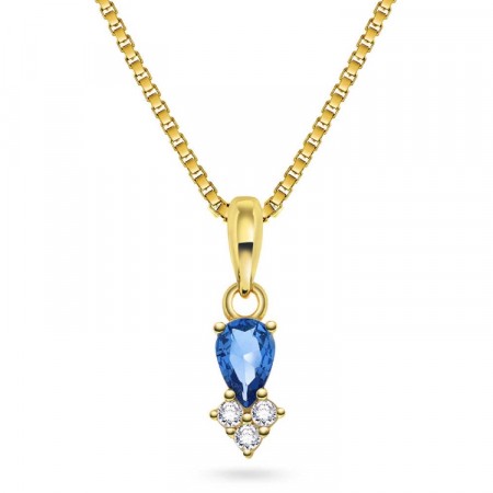 Pan Jewelry - Smykke i sølv med blå zirkonia by Janne Formoe