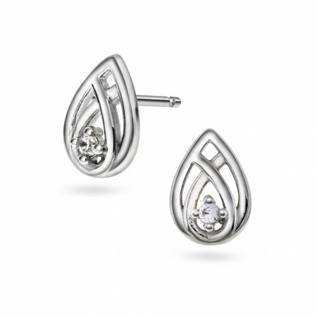 Pan Jewelry - Øredobber i sølv med zirkonia