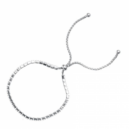Dark - CRYSTAL BRACELET, SILVER
