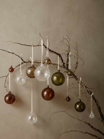 Ferm Living - Twirl Julekuler M, Multi