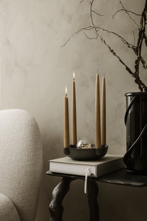 Ferm Living - Bowl Adventstake, Svart Aluminium
