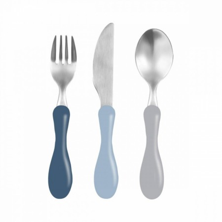 Sebra Stainless Steel Cutlery set, blue