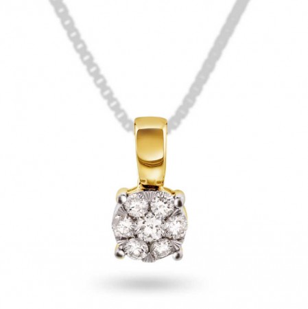 Pan Jewelry - Anheng i gull med diamanter 0,25 ct WP