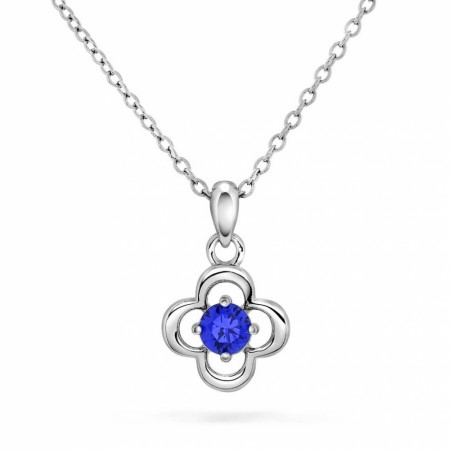 Prins & Prinsesse - Smykke i sølv med blå zirkonia