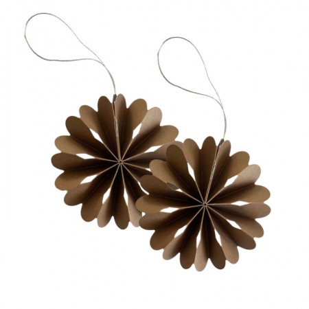 Cooee Design - Paper Flower 2 stk, Coffee