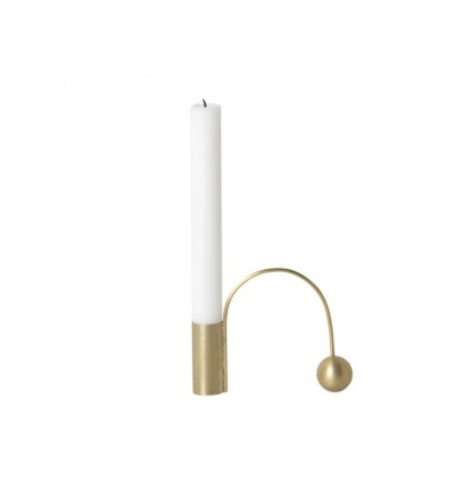 Ferm Living - Balance Candle Holder, Messing