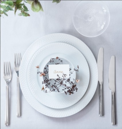 Lyngby Rhombe frukosttallerken 21 cm
