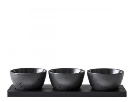 Bitz - Snackssett 39x13cm, Svart galaxy
