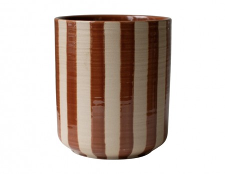 DBKD - Line Potte 14x16 cm, Stripe Nougat