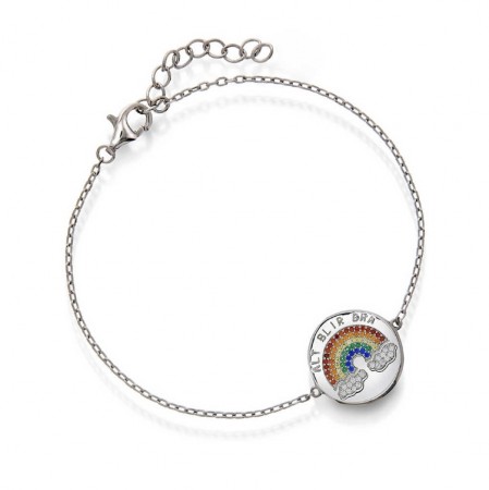 Pan Jewelry - Armbånd i sølv med flerfargede zirkonia - Alt blir bra